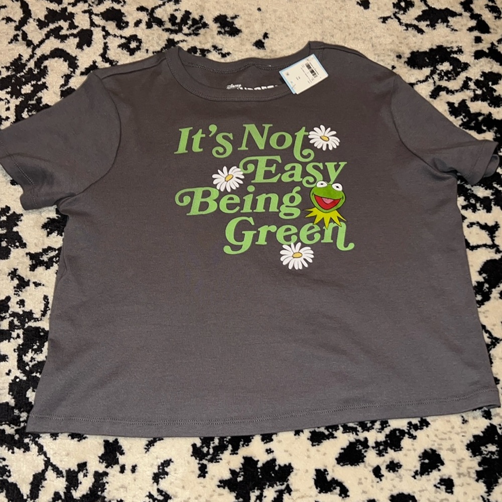 XL Kermit the Frog cropped T-shirt